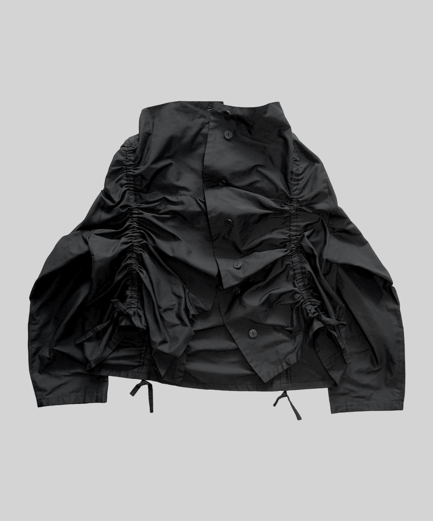 Moyuru High Neck Shirring Shirt