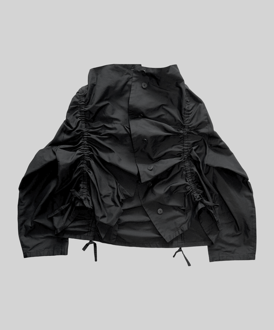 Moyuru High Neck Shirring Shirt