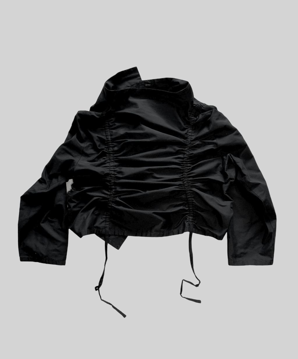 Moyuru High Neck Shirring Shirt