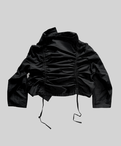 Moyuru High Neck Shirring Shirt