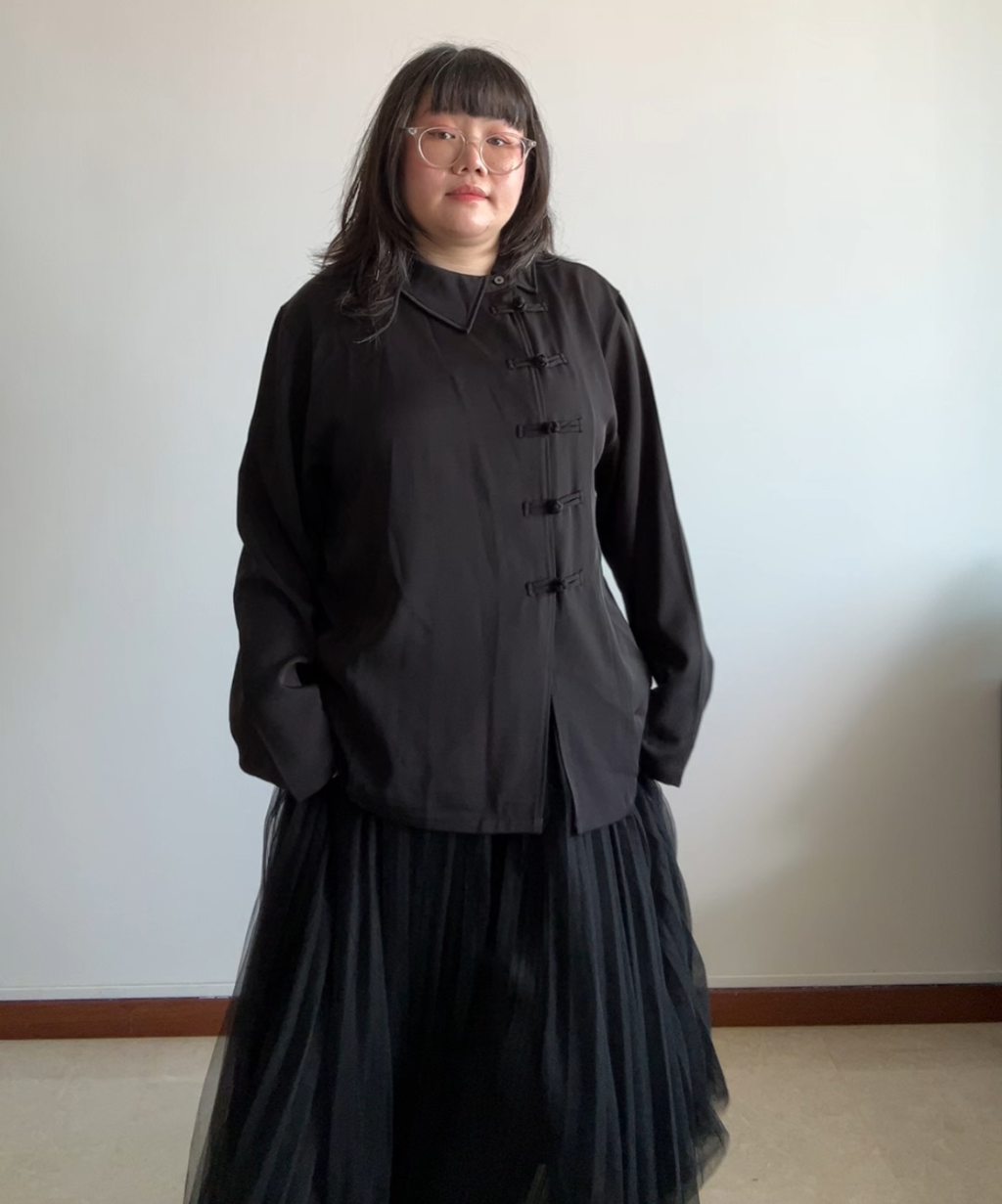 Not Conventional Asymmetrical Tang Shirt