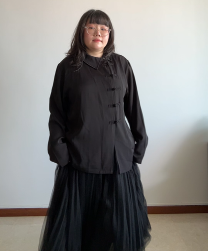 Not Conventional Asymmetrical Tang Shirt