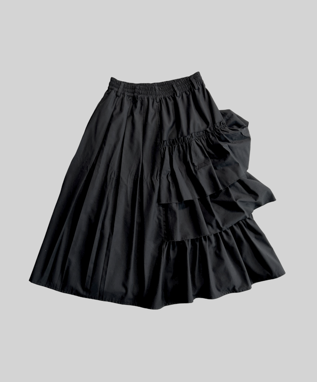 Not Conventional 2-way Ruffle Pleated Skirt