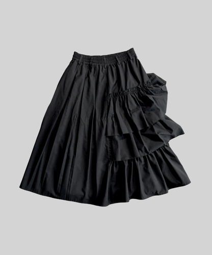 Not Conventional 2-way Ruffle Pleated Skirt