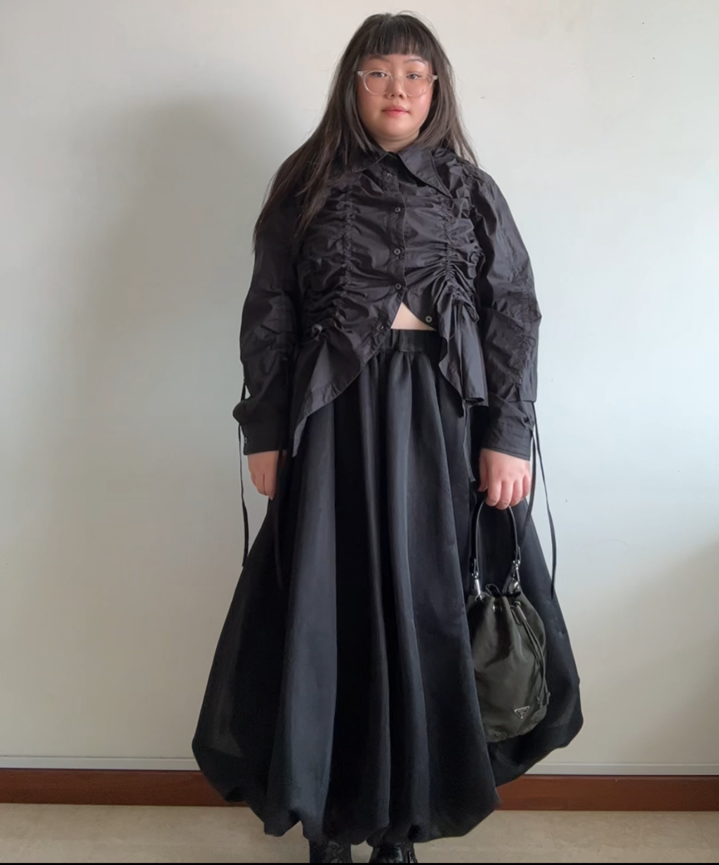 Not Conventional Shirring Dress Shirt