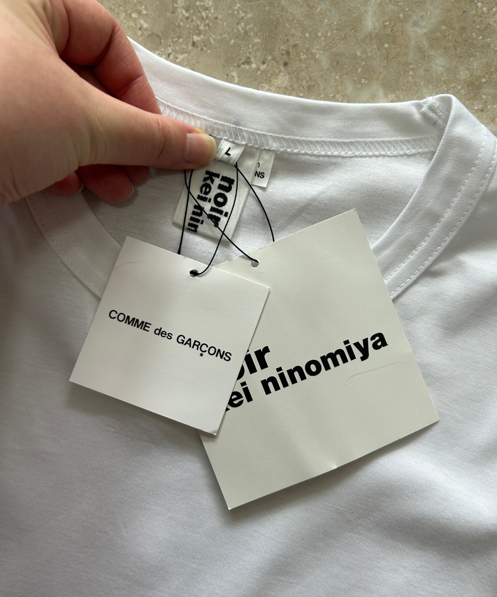 Noir Kei Ninomiya SS25 Ruffle Belle Sleeve Shirt (Condition 10/10)