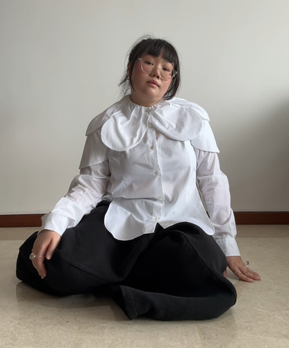 Noir Kei Ninomiya AW25 Flower Petal Collar Shirt (Condition 10/10)