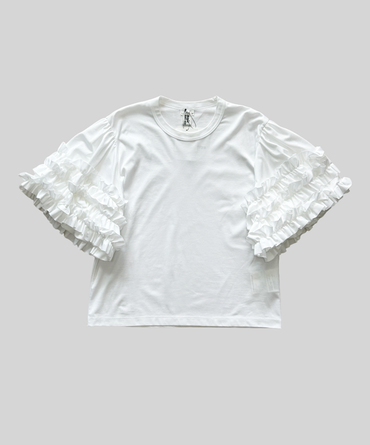 Noir Kei Ninomiya SS25 Ruffle Belle Sleeve Shirt (Condition 10/10)