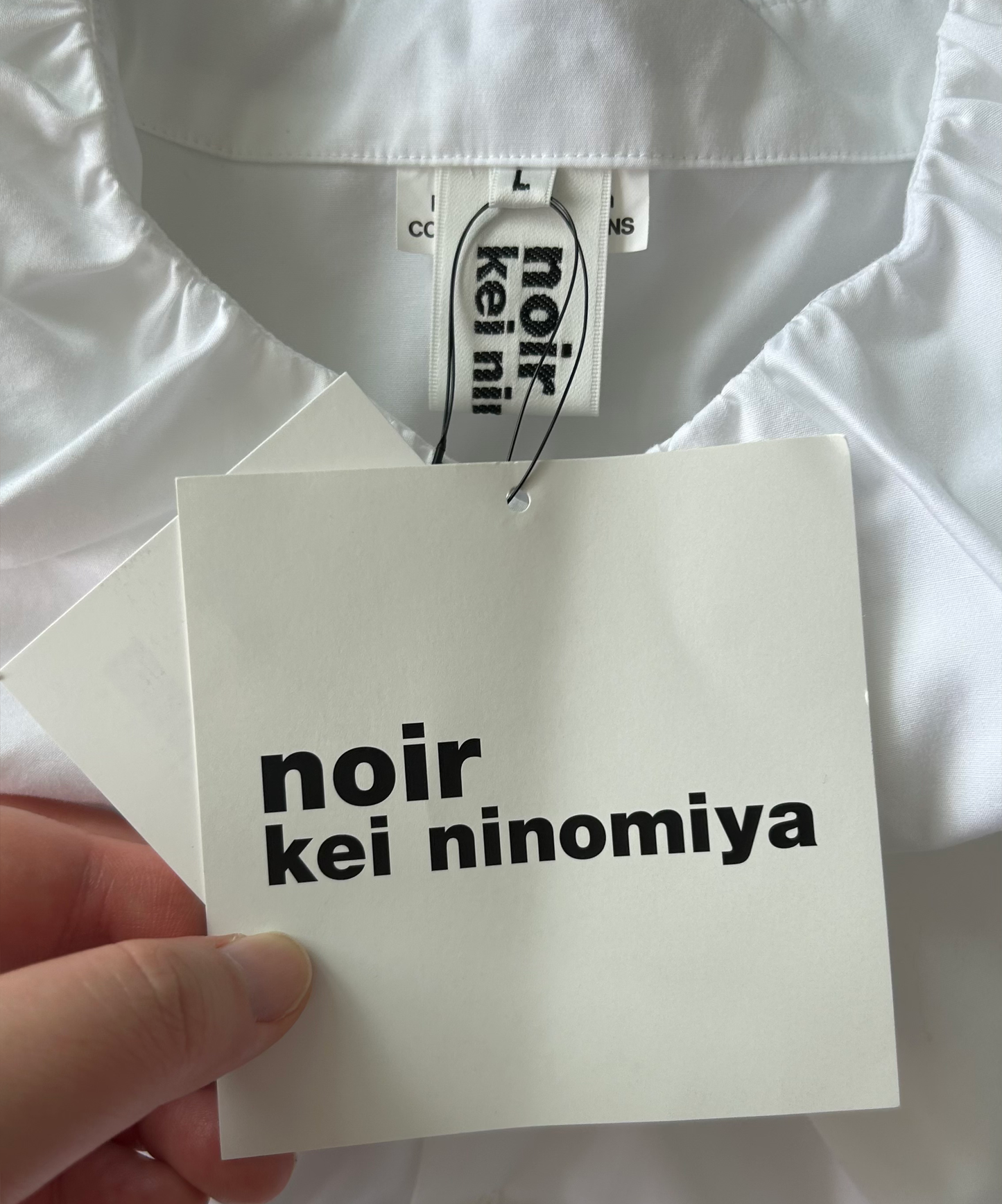 Noir Kei Ninomiya AW25 Flower Petal Collar Shirt (Condition 10/10)