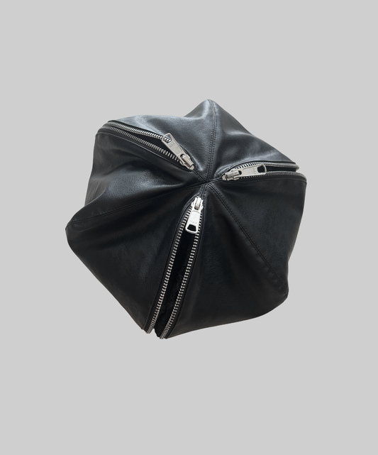 Not Conventional Beret with Zip and Lace Details