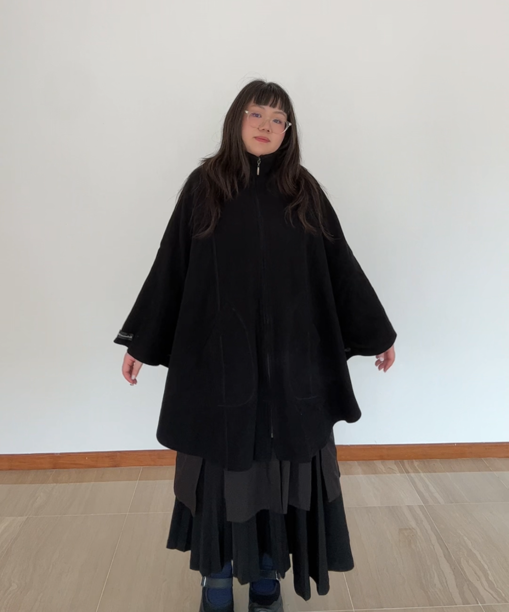 Not Conventional Upcycled Flying Squirrel Poncho