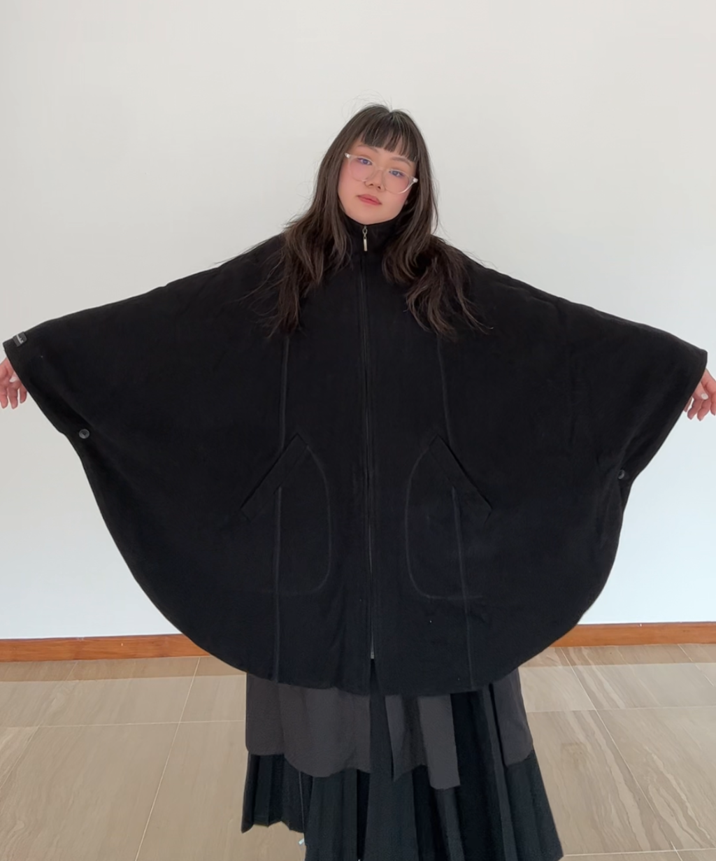 Not Conventional Upcycled Flying Squirrel Poncho