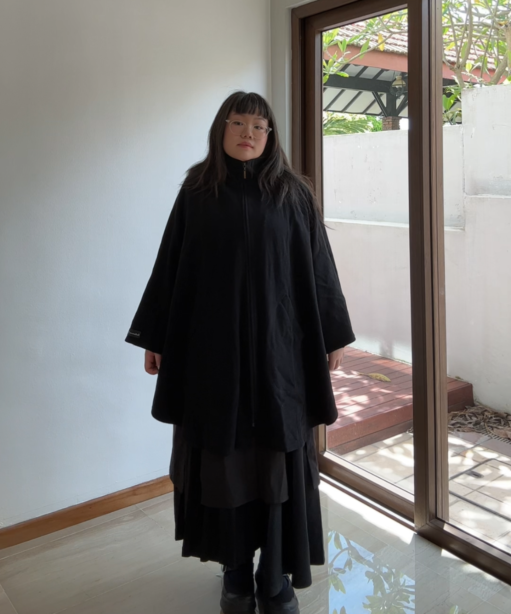 Not Conventional Upcycled Flying Squirrel Poncho