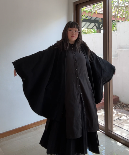 Not Conventional Upcycled Flying Squirrel Poncho
