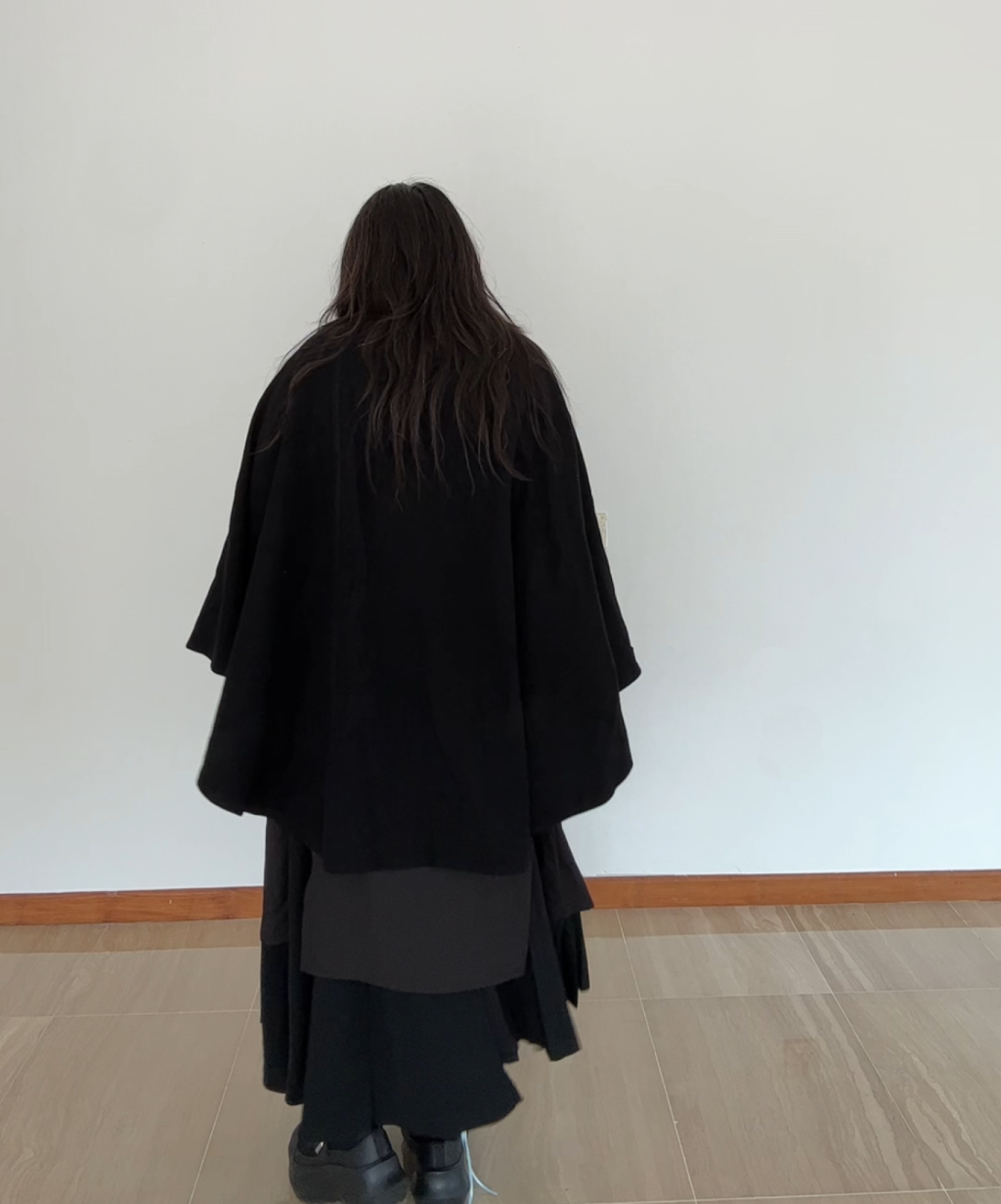 Not Conventional Upcycled Flying Squirrel Poncho