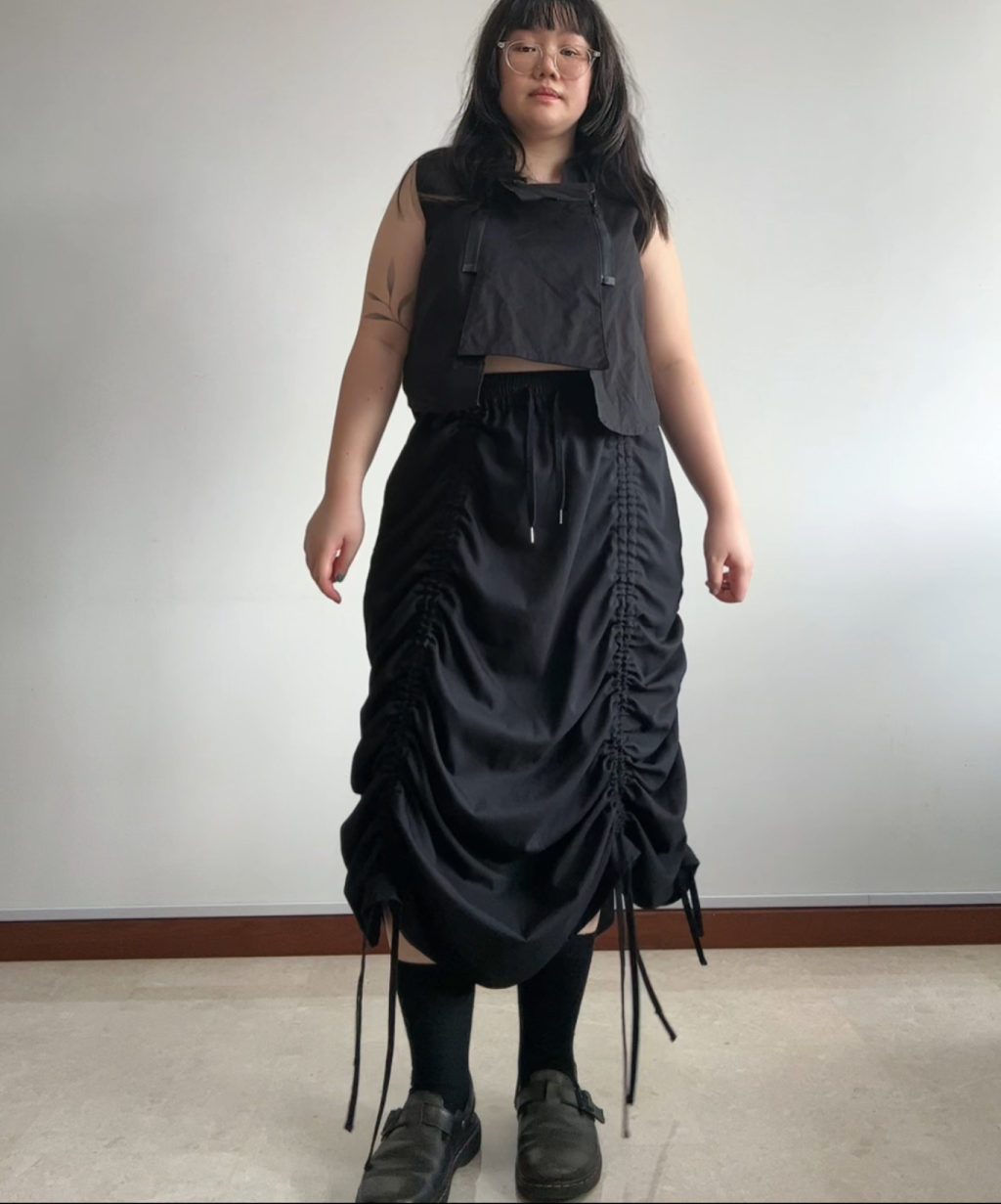 Not Conventional Shirring Skirt