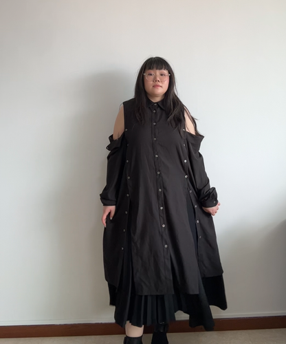 Not Conventional Multi Panel Dress Shirt