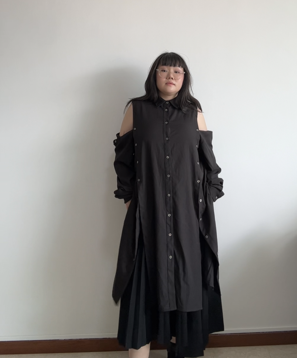 Not Conventional Multi Panel Dress Shirt
