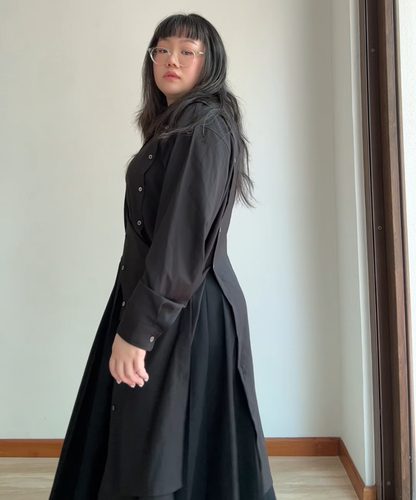 Not Conventional Multi Panel Dress Shirt