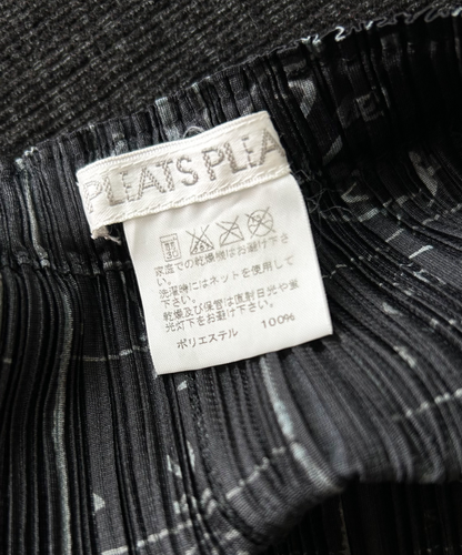 Issey Miyake Animation Frame Pleated Skirt