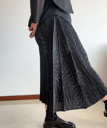 Issey Miyake Animation Frame Pleated Skirt