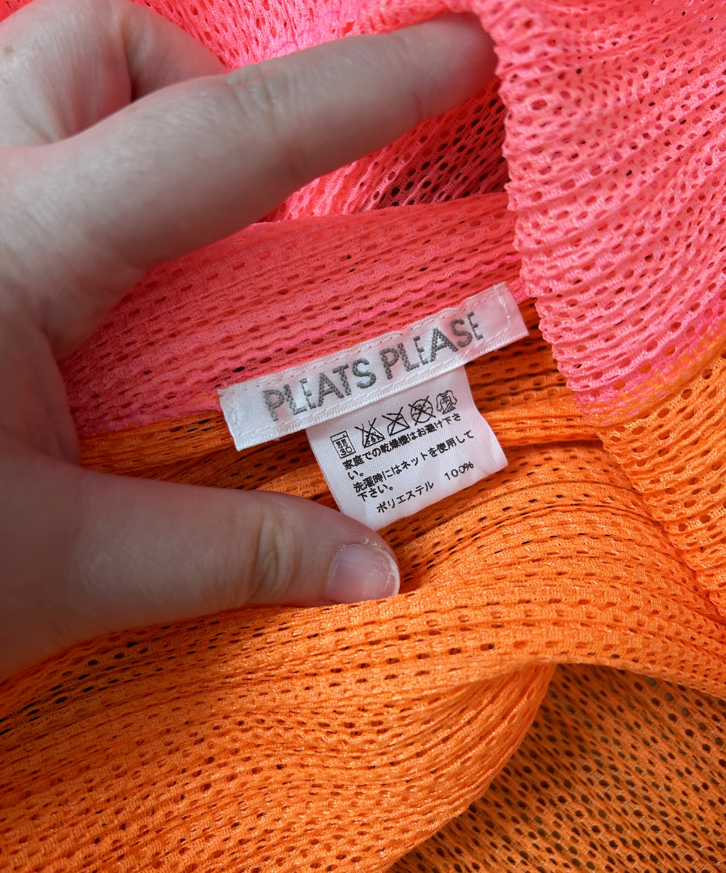 Pleats Please Bicolour Madame-T Mesh Shawl