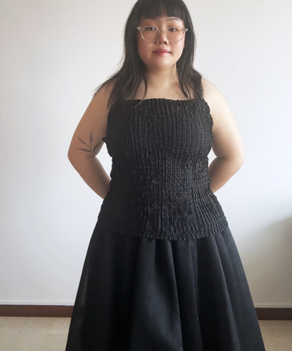 Issey Miyake box pleats camisole