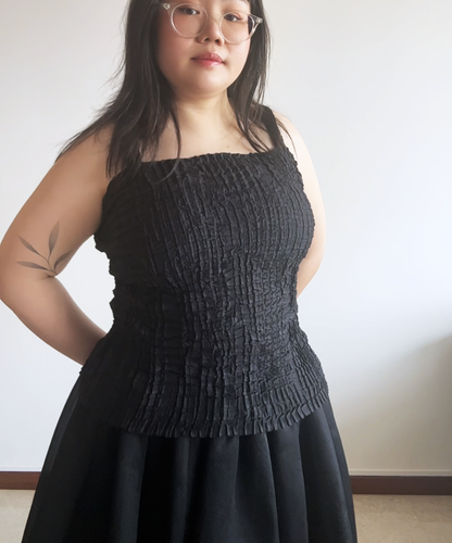 Issey Miyake box pleats camisole