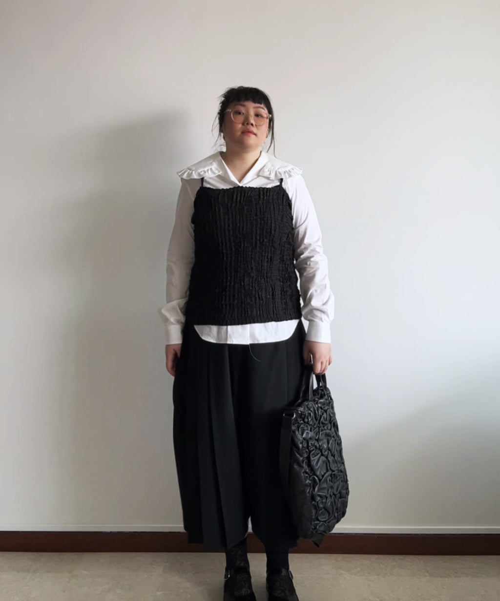 Issey Miyake box pleats camisole