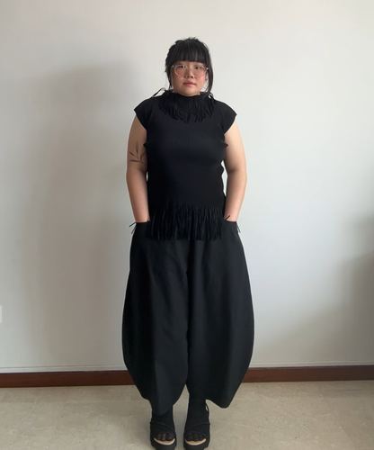 Black Comme des Garcons 2023 Wide Leg Balloon Pants