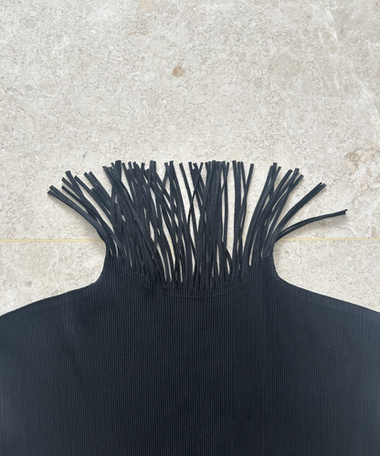 Pleats Please Fringe Pleated Top