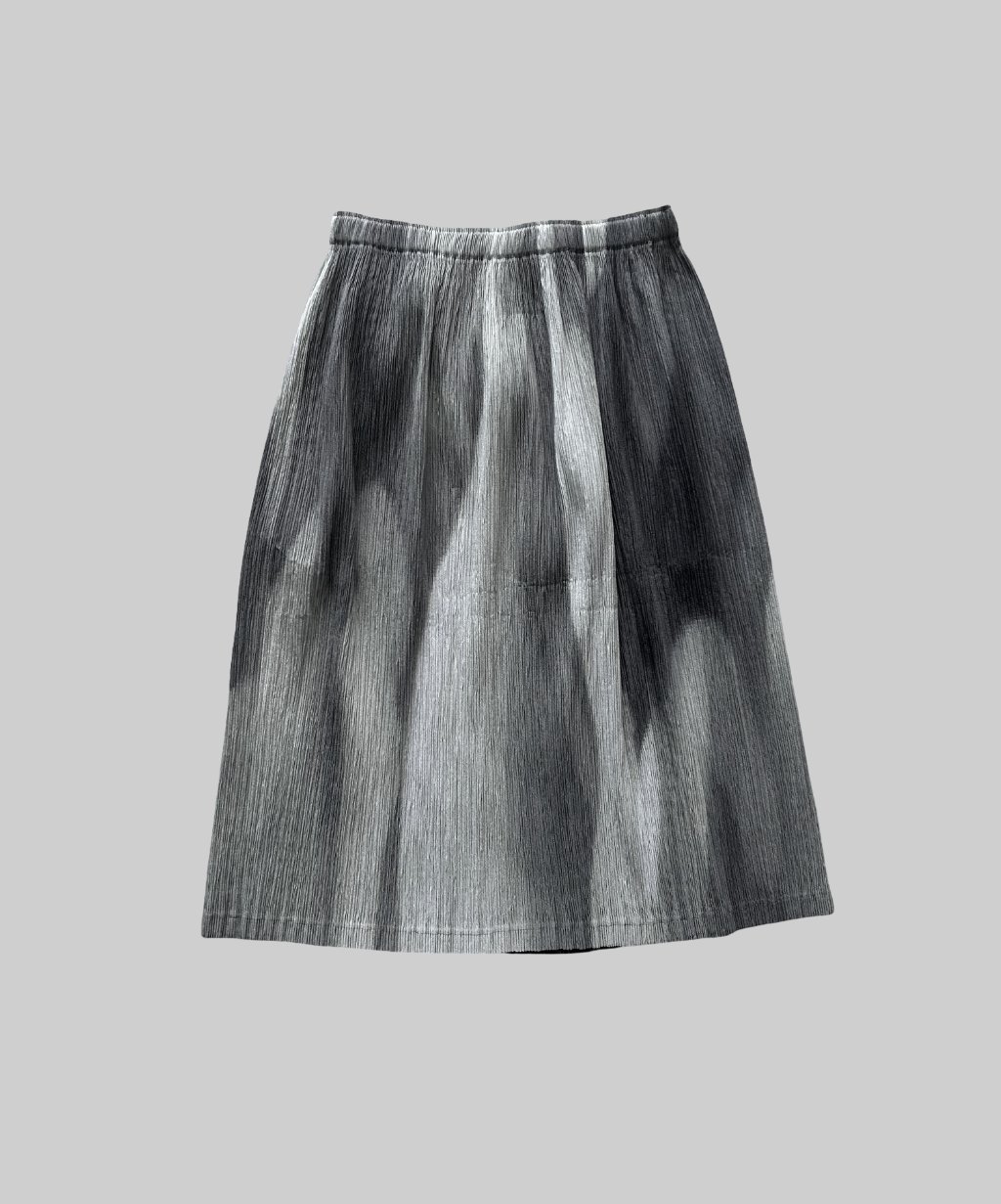 Issey Miyake Gradient Print Pleated Skirt