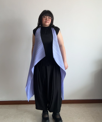 Pleats Please Lilac Multiway Drape Pleated Vest (BNWT)