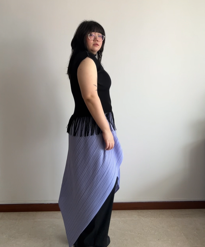 Pleats Please Lilac Multiway Drape Pleated Vest (BNWT)