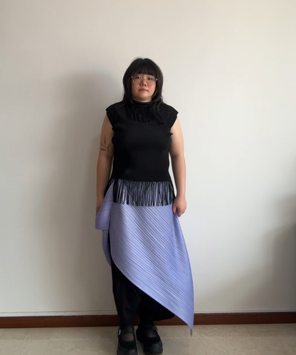 Pleats Please Lilac Multiway Drape Pleated Vest (BNWT)