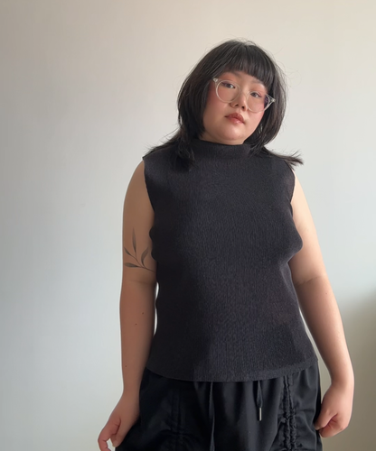 Pleats Please Basic Mist Sleeveless Top