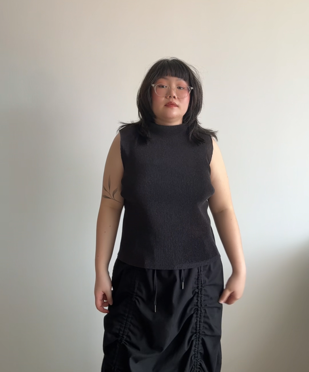 Pleats Please Basic Mist Sleeveless Top