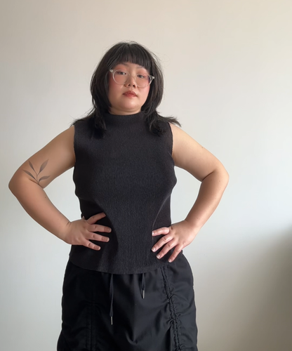 Pleats Please Basic Mist Sleeveless Top