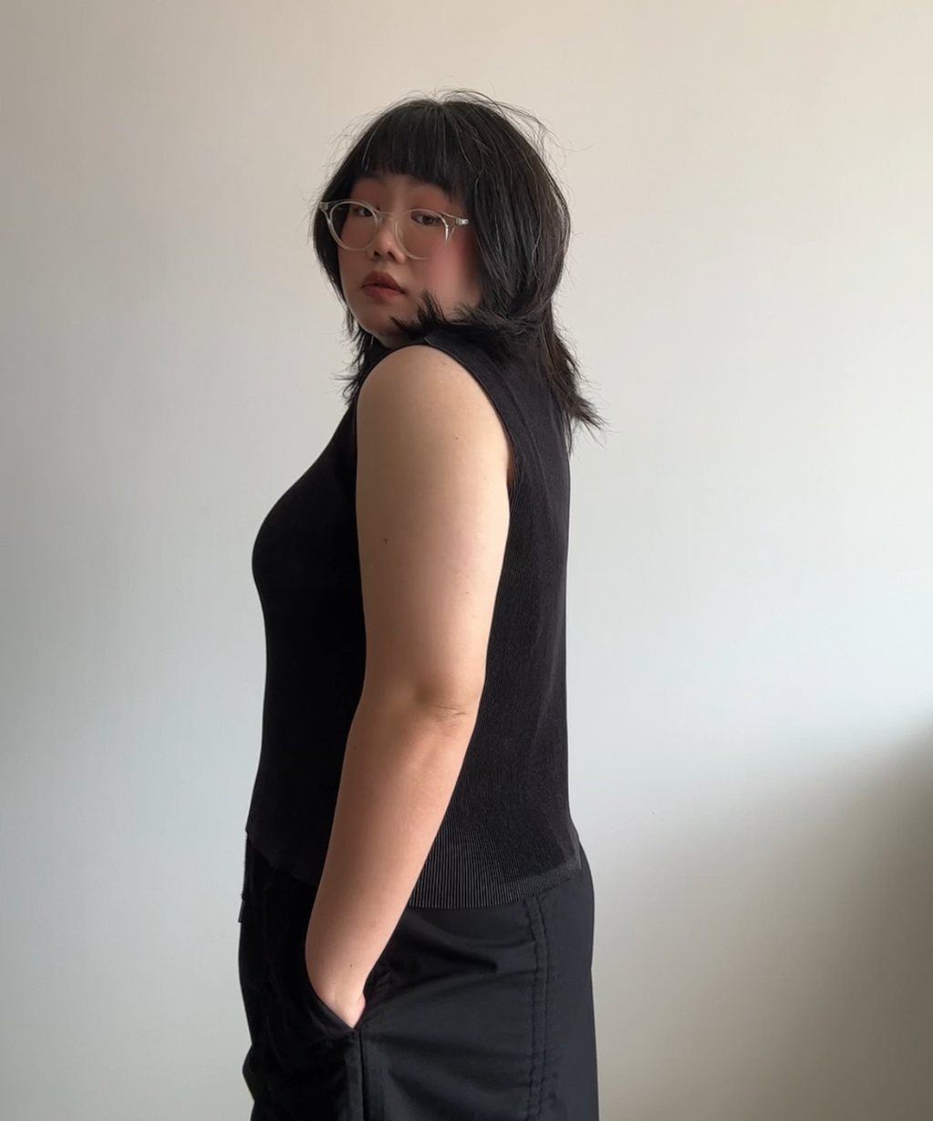 Pleats Please Basic Mist Sleeveless Top