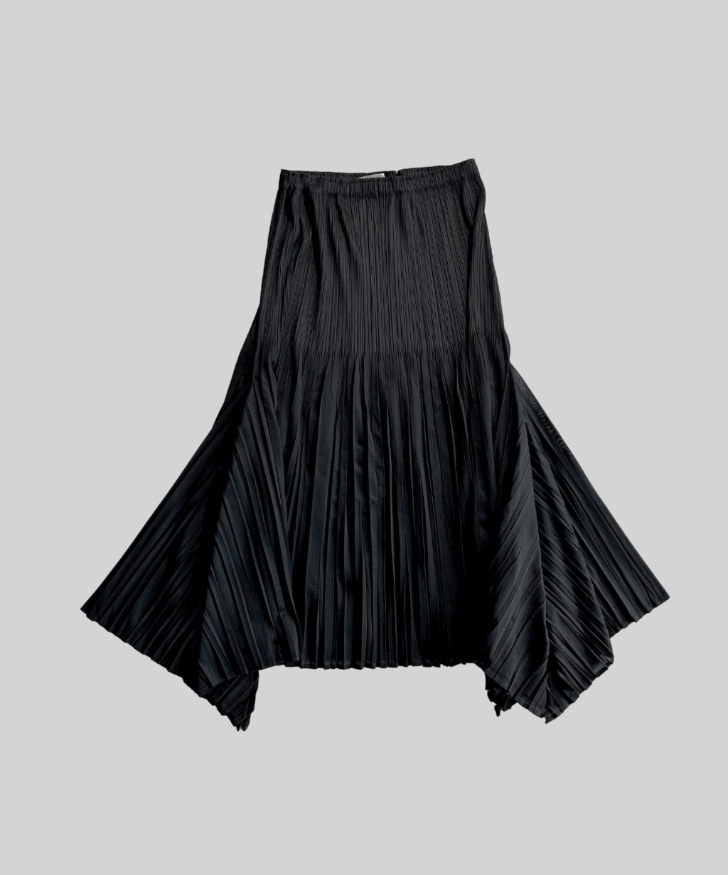 Pleats Please Pleated Drape Skirt