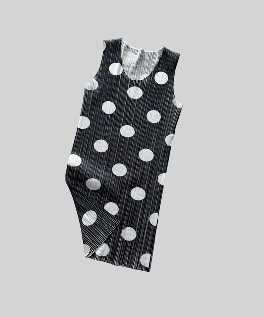 Pleats Please Polka Dot 1997 Mini Dress