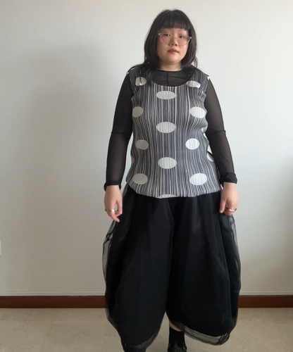 Pleats Please Polka Dot 1997 Mini Dress