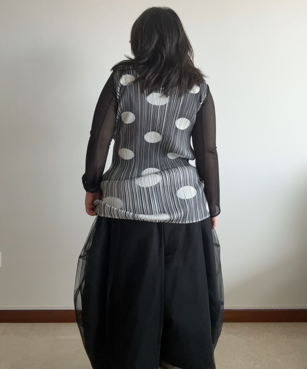 Pleats Please Polka Dot 1997 Mini Dress