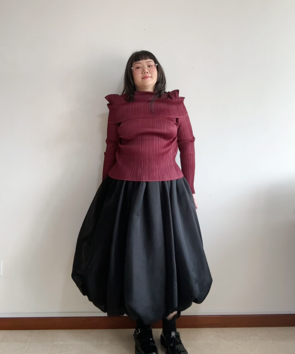 Black Comme des Garcons Balloon Skirt