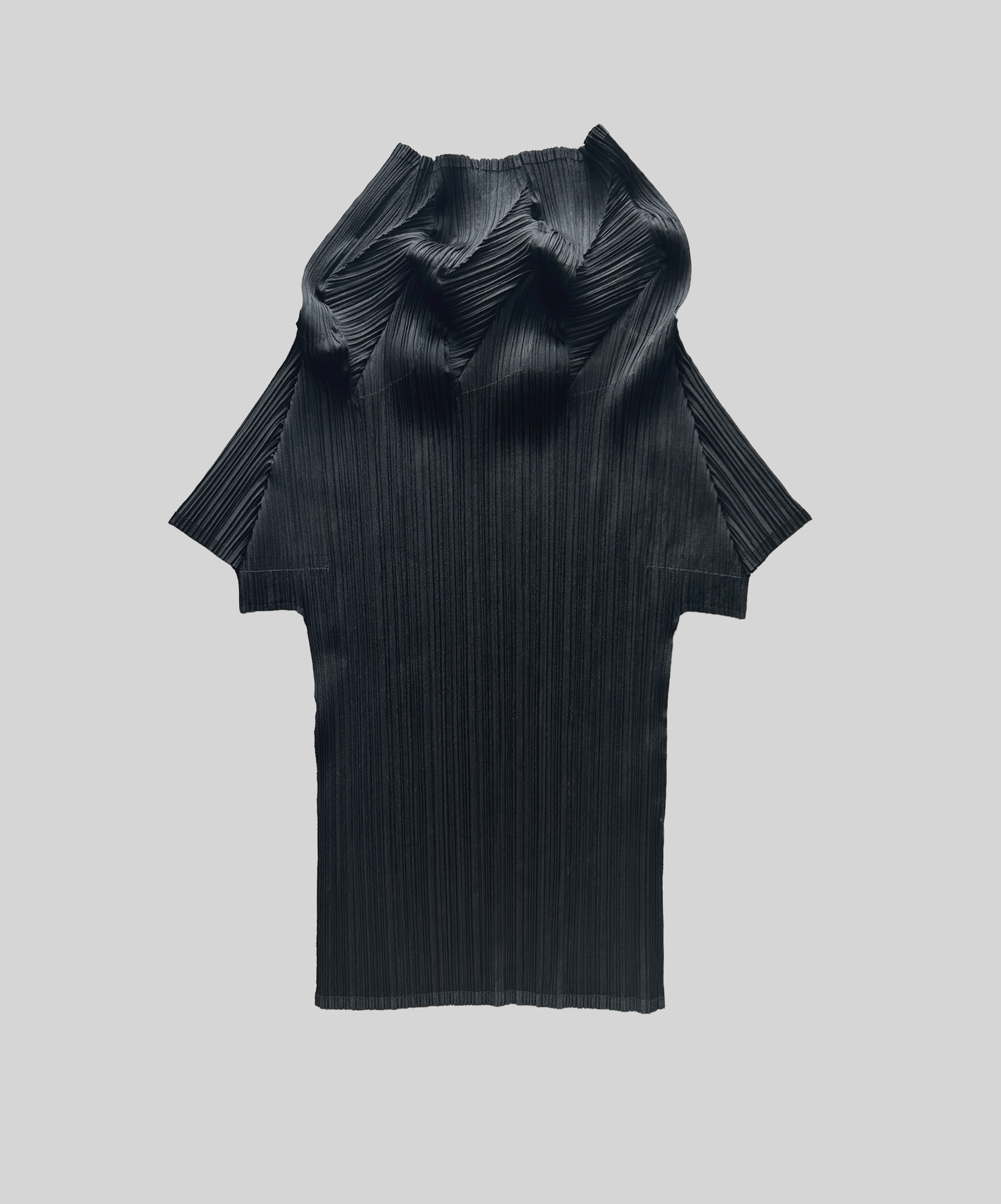 Pleats Please Sculptural Pleats High Neck Top