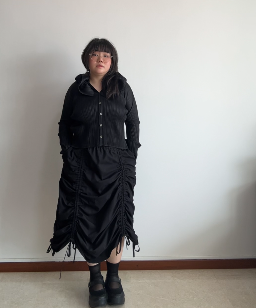 Not Conventional Shirring Skirt