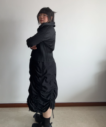 Not Conventional Shirring Skirt