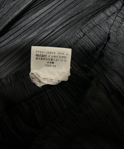 Pleats Please Frill Hem Long Pleated Skirt