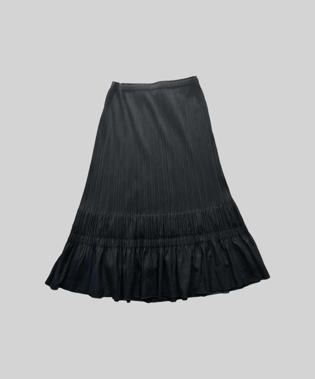 Pleats Please Ruffle Hem Skirt