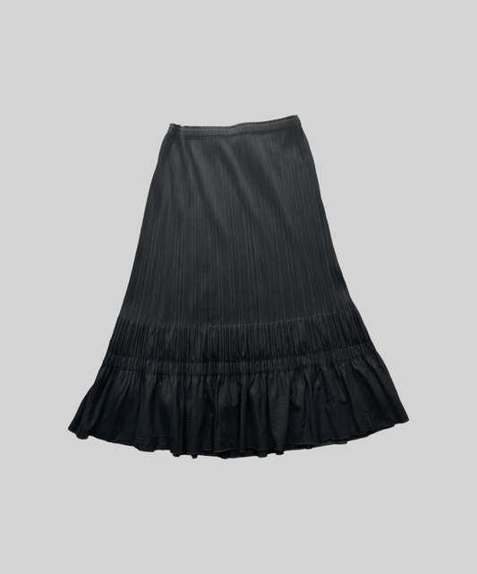 Pleats Please Ruffle Hem Skirt
